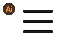 Learn How to Draw 3 Hamburger Menu Icons in Adobe Illustrator | Dansky