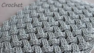 Рельефный УЗОР Плетенка всего 2 ряда!!!  ВЯЗАНИЕ КРЮЧКОМ   EASY Beautiful Crochet for beginners