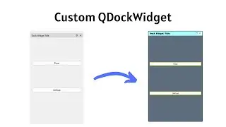 ★PyQt Style Sheets ★ QDockWidget