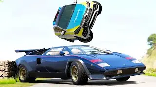 Police Takedown Fails & Crashes #111 - BeamNG Drive Crashes