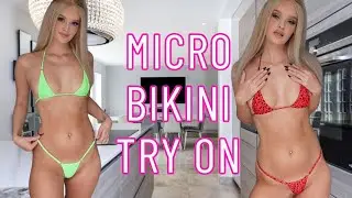 Micro Bikini Try on | String, Thong,