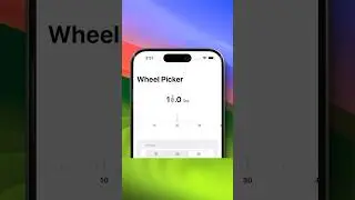 Horizontal Wheel Picker #animation using #swiftui for #ios 17 in #xcode 15