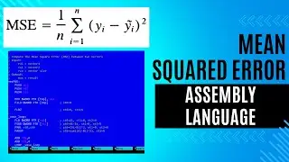 Mean squared error (MSE) in assembly language