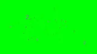 Decoding Numbers Animation (green screen)