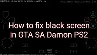 How to fix Black screen in GTA SA | Damon PS2 Pro