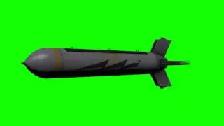 FREE HD Green Screen CBU 59 MISSILE 3D