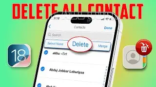 How to Delete All Contacts on iPhone in One Click After iOS 18 Update | Remove All Contacts at once