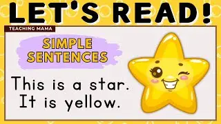 LETS READ! | PRACTICE READING ENGLISH | SIGHT WORDS SENTENCES | LEARN TO READ | TEACHING MAMA