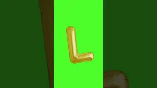 L, Alphabet L, ABCD, Green Screen Free Video, Green Screen, Chroma Key Background #greenscreen