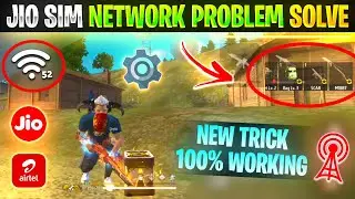 Free Fire Max Network Problem Jio SIM | Free Fire Jio SIM Network Problem | Free Fire Ping Problem