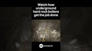 Underground Hard Rock Bolters in Action:  Stunning 3D Mining Animation