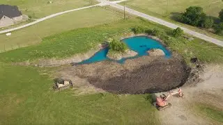 Building a 1 Acre Backyard Pond -- (Big Bass Factory PT 1)