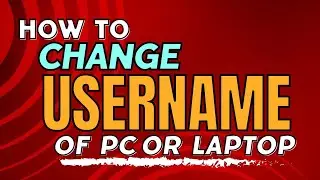 How to change name or username of a laptop or pc|laptop ya pc pe username kesy change krein?|