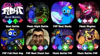 FNF Memeing In Bikini Bottom, FNF Impostor V4, Beat Battle, FNF Black Out, FNF Round A Bout