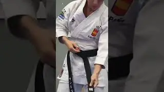 Beautiful tips on how to tie a match belt, from the 1st Champion of 2020 Olympic Karate #karatelife