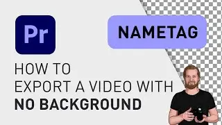 How to export a video with no background in Premiere Pro