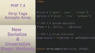 PHP 7.4 ~ Lesson 9: Serialize & Unserialize Magic Methods