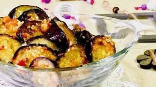 ОБАЛДЕННАЯ ВКУСНЯТИНА НА ЗИМУ. С ПЛОВОМ , да И ПРОСТО С ХЛЕБОМ ! Острый Салат из Баклажанов.