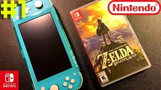 Zelda breath of the wild | Unboxing | Gameplay | Nintendo Switch Lite