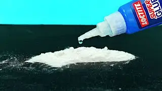 Super Glue and Baking soda ! Pour Glue on Baking soda and Amaze With Results