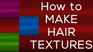 How to Make Easy Hair Texture (For IMVU and Hair Cards) | GIMP Tutorial