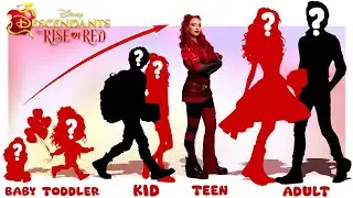 Descendants: The Rise of Red Growing Up Compilation | Cartoon WOW