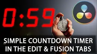 Create A Simple Countdown Timer In Davinci Resolve (Edit & Fusion Tabs)