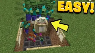 Minecraft ZOMBIE XP Farm Tutorial! #shorts