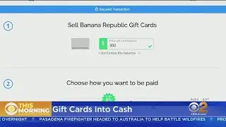 CNET Tech Minute: Sites Turn Gift Cards Into Cash