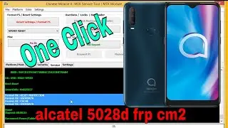 Alcatel 1S (2020) 5028D/5028Y, Remove Google Account, Bypass FRP With cm2 tool