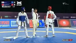 128 Quarter final Men  58kg KOR BAE J S  TUN JENDOUBI M K