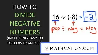 Dividing Negative Numbers | 7th Grade | Mathcation