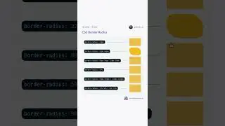 border radius #html #webdesign #html5 #webdevelopment #css3 #htmlcss #javascript #css #frontend