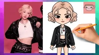 How To Draw Rosé - Apt. m/v | Kpop Drawing Tutorial