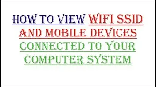 how to view history of all connected network device to your system || Wifi or mobile device ||