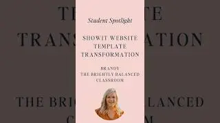 BEFORE AND AFTER: Showit website template transformation by Brandy: The Brightly Balanced Classroom