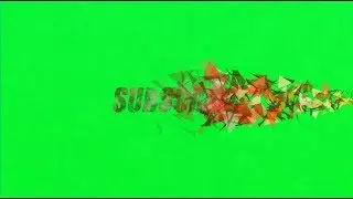 Green Screen Effects SUBSCRIBE Button Text Animation