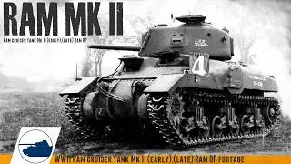 Rare WW2 Ram Tank Mk II early - late - Ram OP - Footage.