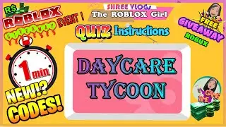 ⏱️ 🍼 Roblox DayCare Tycoon Codes 👶 in ⏱️ 60 seconds  🌟 NEW Update Codes September latest