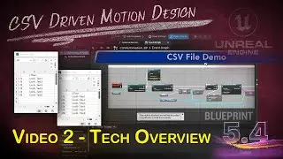 CSV Spreadsheet Driven Motion Graphics with Unreal Engine 5.4 - Video 2 Technical Overview