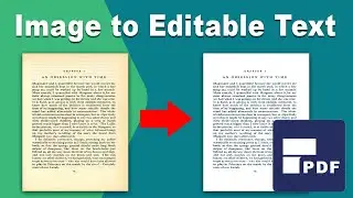 How to convert image to editable text in pdf using pdfelement