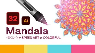 #SpeedArt - 32 - Pastel Energy: A Vibrant Mandala