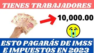 🔥Calculo del Costo de nomina IMSS E ISR para 2024 hacemos una comparación no creeras el aumento🤑