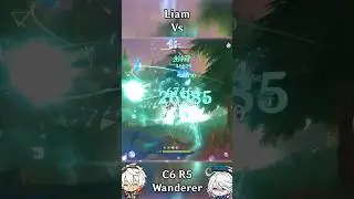 One-Phasing Liam with C6 R5 Wanderer [Genshin Impact 4.2] #genshin #genshinimpact