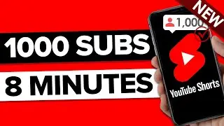 How To Get 1000 Subscribers on YouTube in 8 minutes (real results)