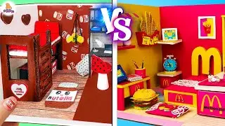 McDonalds vs Nutella / DIY Miniature Cardboard House