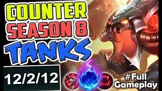 COUNTER SEASON 8 TANKS | New Runes ChoGath vs Nasus TOP | NEW RUNES SEASON 8 RANKED Full Gameplay