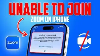 Zoom Unable to Connect iPhone fix | Zoom Connection Error issues