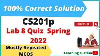 CS201p Lab 8 2022 l Cs201p Quiz 8 2022 l Cs201p quiz 8 l lab 2022 l Cs201p lab 8 quiz 2022