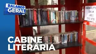 Antes abandonadas, cabines telefônicas viram prateleiras literárias em Londrina